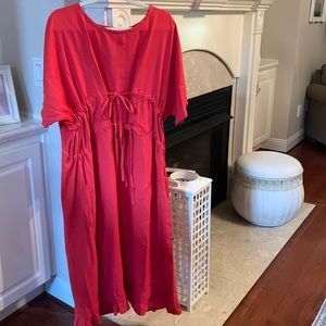Linen Spice Red Dress Special Ordered From Etsy